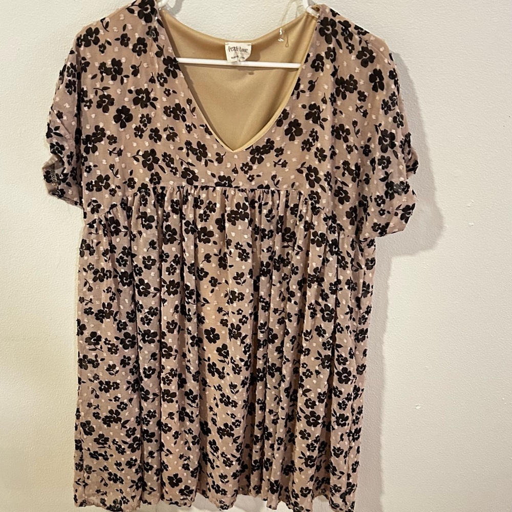 Floral Print Women's Babydoll Dress